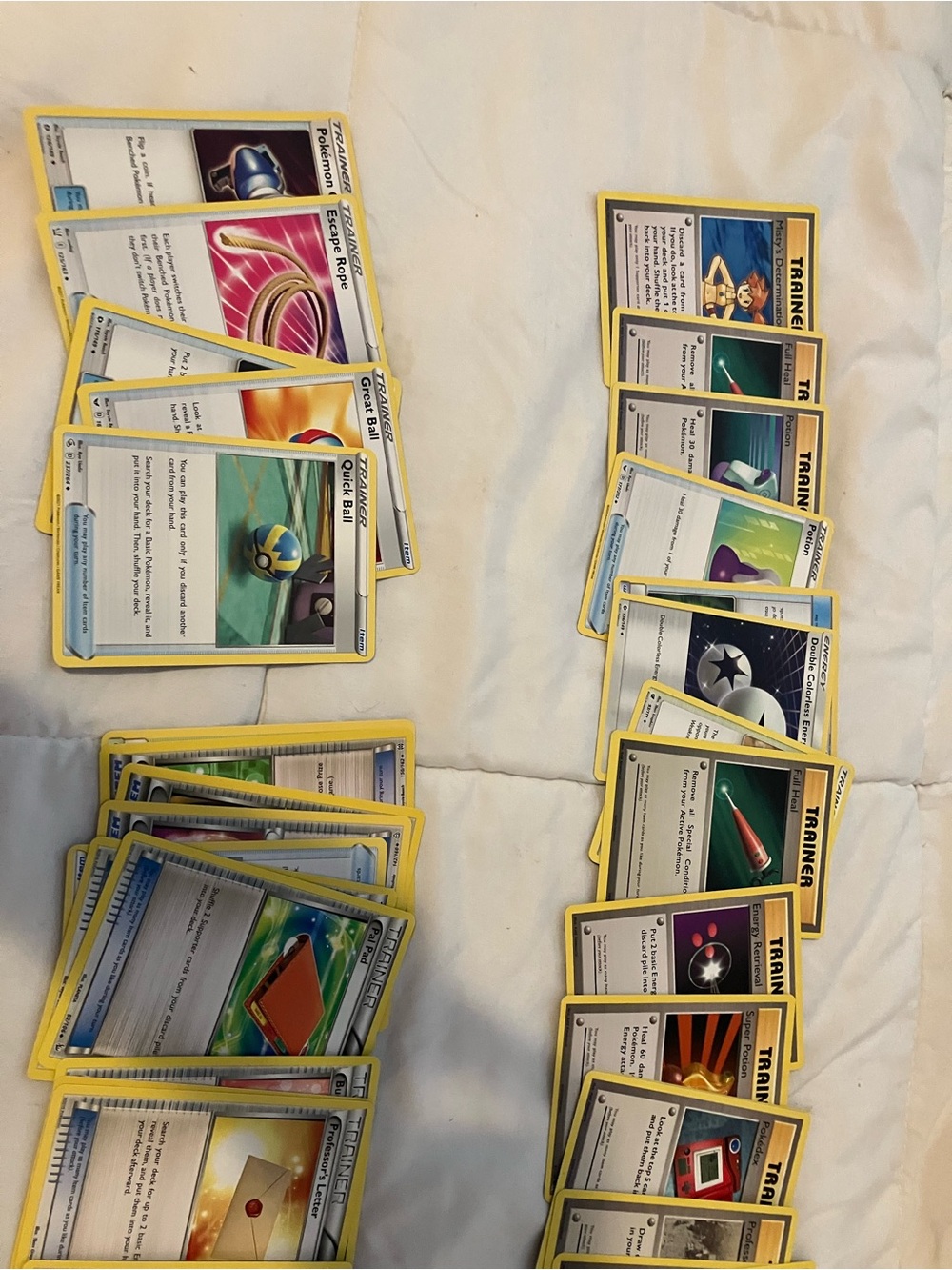 Pokémon Trainer and Item Card Lot - Yellow Border